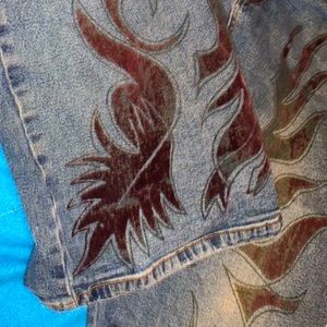 vintage velvet bootcut jeans